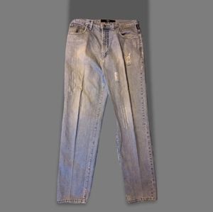 Versace Jeans Couture light distressed jeans